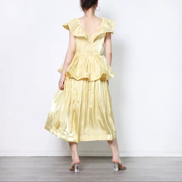 Light yellow dress, size M - Picture 2 of 3